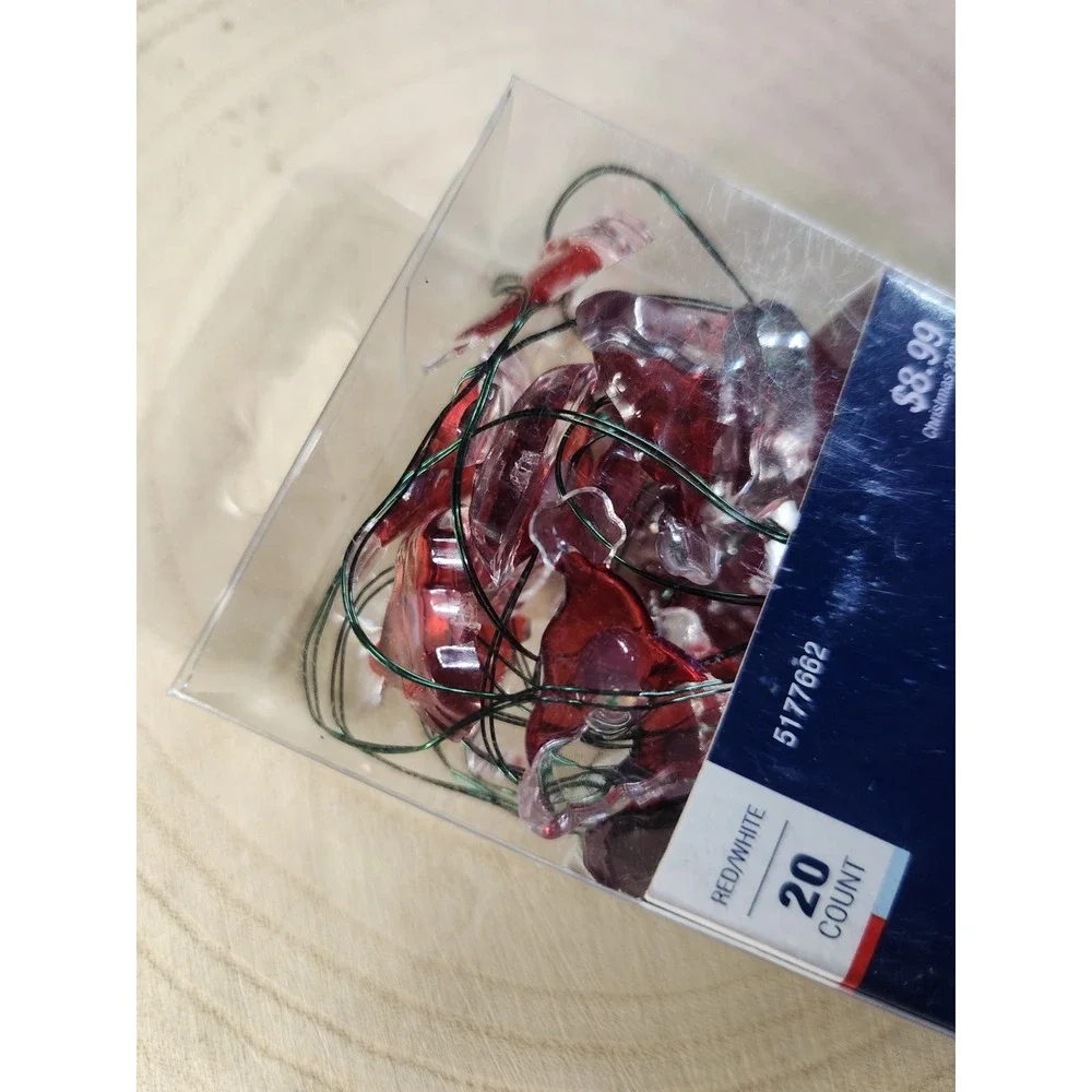 2019 CHRISTMAS/HOLIDAY/SEASONAL Santa Hat MINI‎ STRING Lights LED~NEW